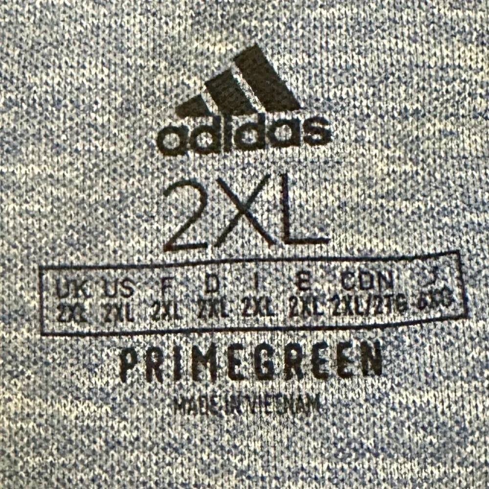 adidas || Men’s Heathered Blue Polo Shirt Sz 2 xl